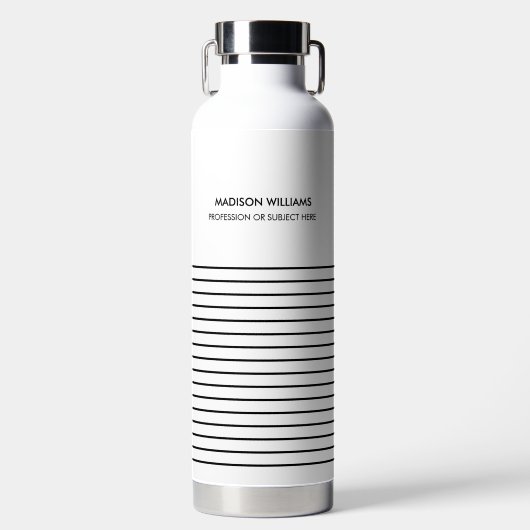 Minimale stijlvolle trendy moderne waterfles (Voorkant)
