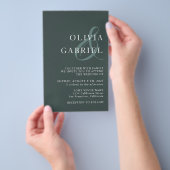 Minimale stijlvolle Typografie Wedding Uitnodiging Flyer (Hand)