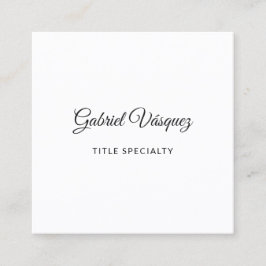 Minimale stijlvolle Vibe Vierkante Visitekaartje