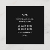 Minimale stijlvolle Vibe Vierkante Visitekaartje (Achterkant)