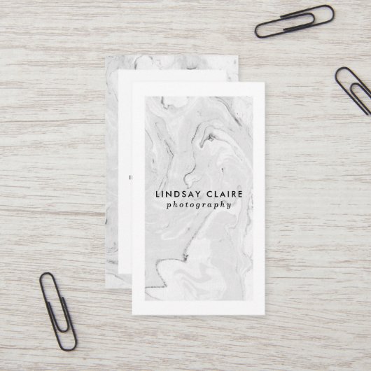 Minimale stijlvolle Visitekaartjes (Voorkant / Achterkant in situ)