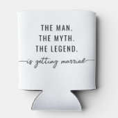 Minimale stijlvolle vrijgezellenfeest cadeaus blikjeskoeler (Achterkant)