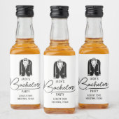 Minimale stijlvolle vrijgezellenfeest cadeaus likeurfles etiket (Flessen)
