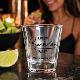 Minimale stijlvolle vrijgezellenfeest cadeaus shot glas