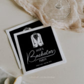 Minimale stijlvolle vrijgezellenfeest decoraties servet