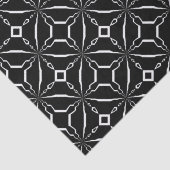 Minimale stijlvolle zwarte en witte geometrische p tissuepapier (Detail)