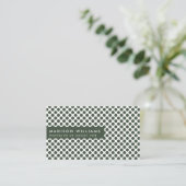 Minimale stipte Trendy Modern Visitekaartje (Staand voorkant)