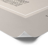 Minimale stoelenplattegrond Trouwlocatie Vind uw s Poster (Hoek)