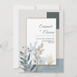 Minimale Stofblauwe Koperen Lijst Botanische Bruil Kaart