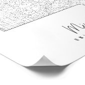 Minimale Straatkaart Missouri Poster (Hoek)