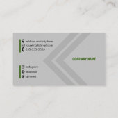 Minimale strakke kleuren en vierkante lijnen visitekaartje (Achterkant)