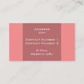 Minimale strepen Visitekaartje (Achterkant)