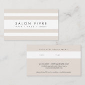 Minimale strepen voor Salon Appointes Visitekaartje (Voorkant / Achterkant)