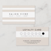 Minimale strips voor de kalkoenkaarten van Salon Visitekaartje (Voorkant / Achterkant)