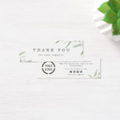 Minimale superieure groene logo dank u mini visitekaartjes (Bureau)