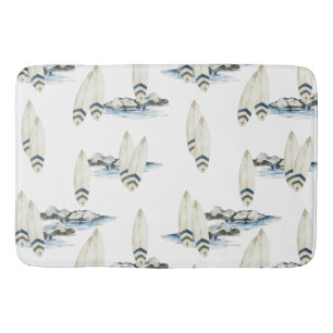 Minimale Surfboard Waterverf Kust strand vibes Badmat