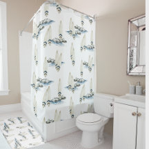 Minimale Surfboard Waterverf Kust strand vibes