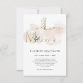 Minimale sympathie flat bedankt kaart (Voorkant)