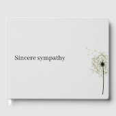 Minimale sympathieherdenking gastenboek (Voorkant)