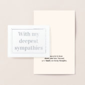 Minimale sympathikaart folie kaarten (Display)