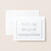 Minimale sympathikaart folie kaarten (Voorkant met envelop)