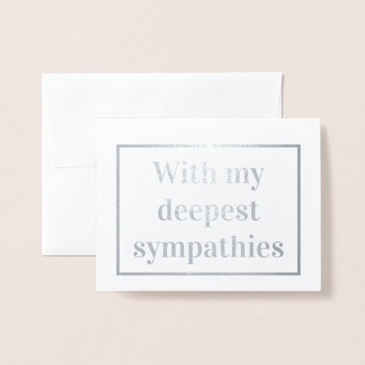 Minimale sympathikaart folie kaarten (Voorkant met envelop)