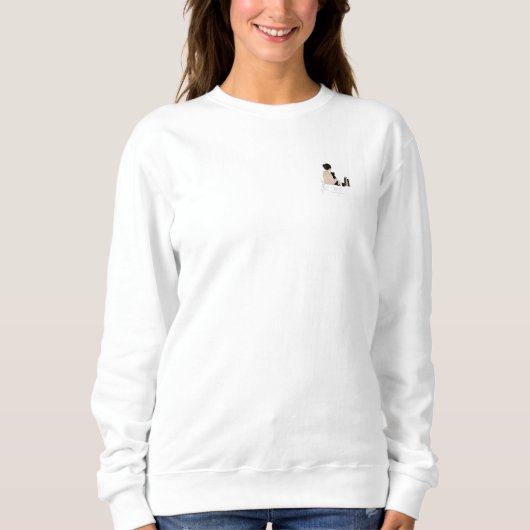 Minimale T-shirt voor kattenmoeder (Voorkant)