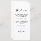 Minimale tabel voor JOLIE Fun Script - Hartelijk d Menu (Voorkant / Achterkant)