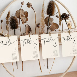 Minimale tafelnaam voor bruidsbruiloft in zwart-wi kaart