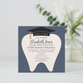 Minimale Tandartschool Tand Graduatie Feest  Kaart (Staand voorkant)