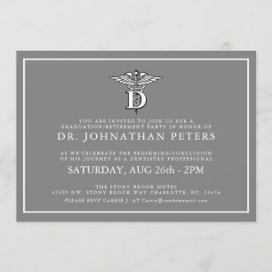 Minimale tandheelkundige Afstuderen Uitnodiging to