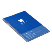 Minimale tandheelkundige Logo Notitieboek (Rechterzijde)