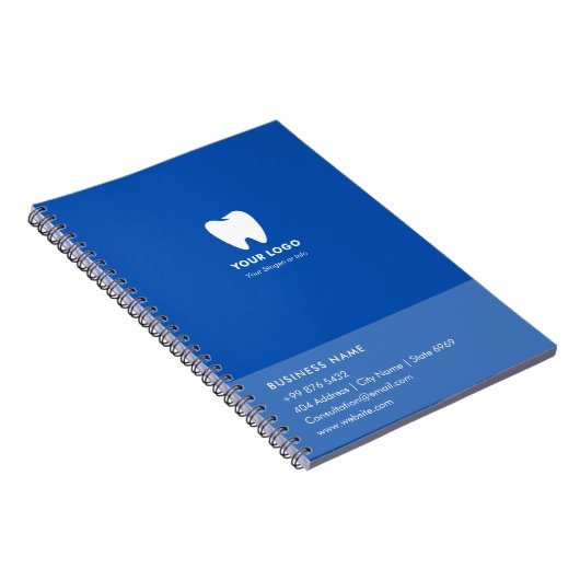 Minimale tandheelkundige Logo Notitieboek (Rechterzijde)