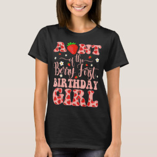 Minimale tante Berry eerste verjaardag meisje T-shirt