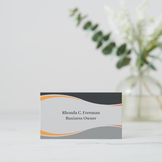 Minimale tapelampjes met handgemaakte strips visitekaartje (Staand voorkant)