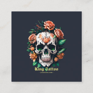 Minimale Tattoo artiest Vierkante Visitekaartje