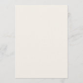 Minimale Taupe Streep Bruilofts Bar Menu Kaart (Achterkant)