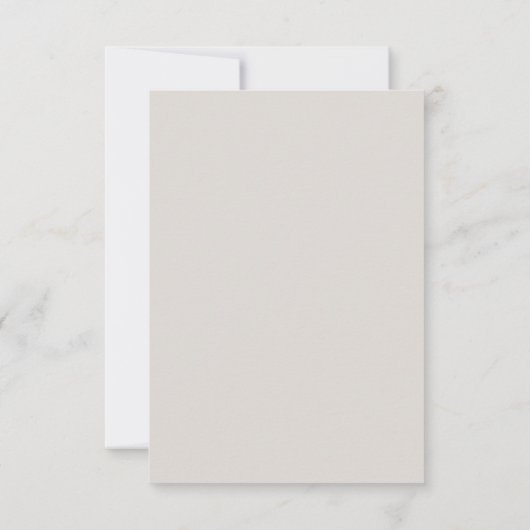 Minimale Taupe White Handwrited Wedding RSVP Kaartje (Achterkant)