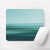 Minimale Teal Horizon Gradiënt Muismat (Met muis)