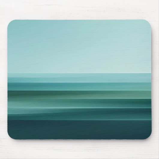 Minimale Teal Horizon Gradiënt Muismat (Voorkant)