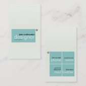 Minimale Tegels Visitekaartje (Voorkant / Achterkant)