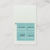 Minimale Tegels Visitekaartje (Achterkant)