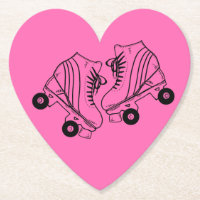 Minimale tekening van zwarte en witte Schaatsen