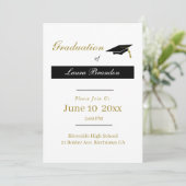 Minimale tekst Afstuderen Kaart (Staand voorkant)