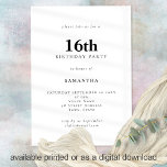 Minimale tekst Alle kleuren 16e verjaardag Kaart<br><div class="desc">Minimale tekst Alle kleuren 16e verjaardag. 100% aanpasbaar. Pas de tekst eenvoudig aan en verander de lettertype- en achtergrondkleuren als u dit wenst via de optie Verdere wijzigingen bewerken.</div>