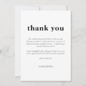 Minimale tekst Alle kleurenfoto's Maandag Dank u Kaart (Voorkant)