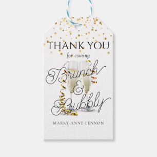 Minimale tekst bruiloftsshower-cadeaubonnen cadeaulabel
