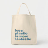 Minimale tekst herbruikbaar winkelen tote bag (Voorkant)