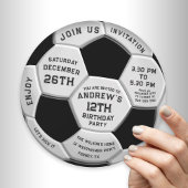 Minimale tekst op voetbal verjaardagsuitnodiging save the date