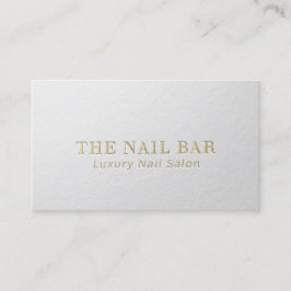 Minimale tekst voor moderne ontwerper: wit en goud visitekaartje